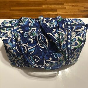 Vera Bradley Blue and Green Patterned Travel Bag